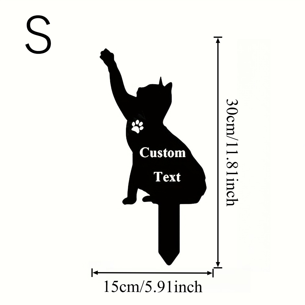 Custom Cat Memorial Stake, Cat - Personalized Engraved Gift reseña y precio