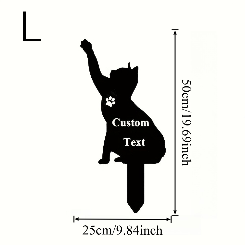 Custom Cat Memorial Stake, Cat - Personalized Engraved Gift reseña y precio
