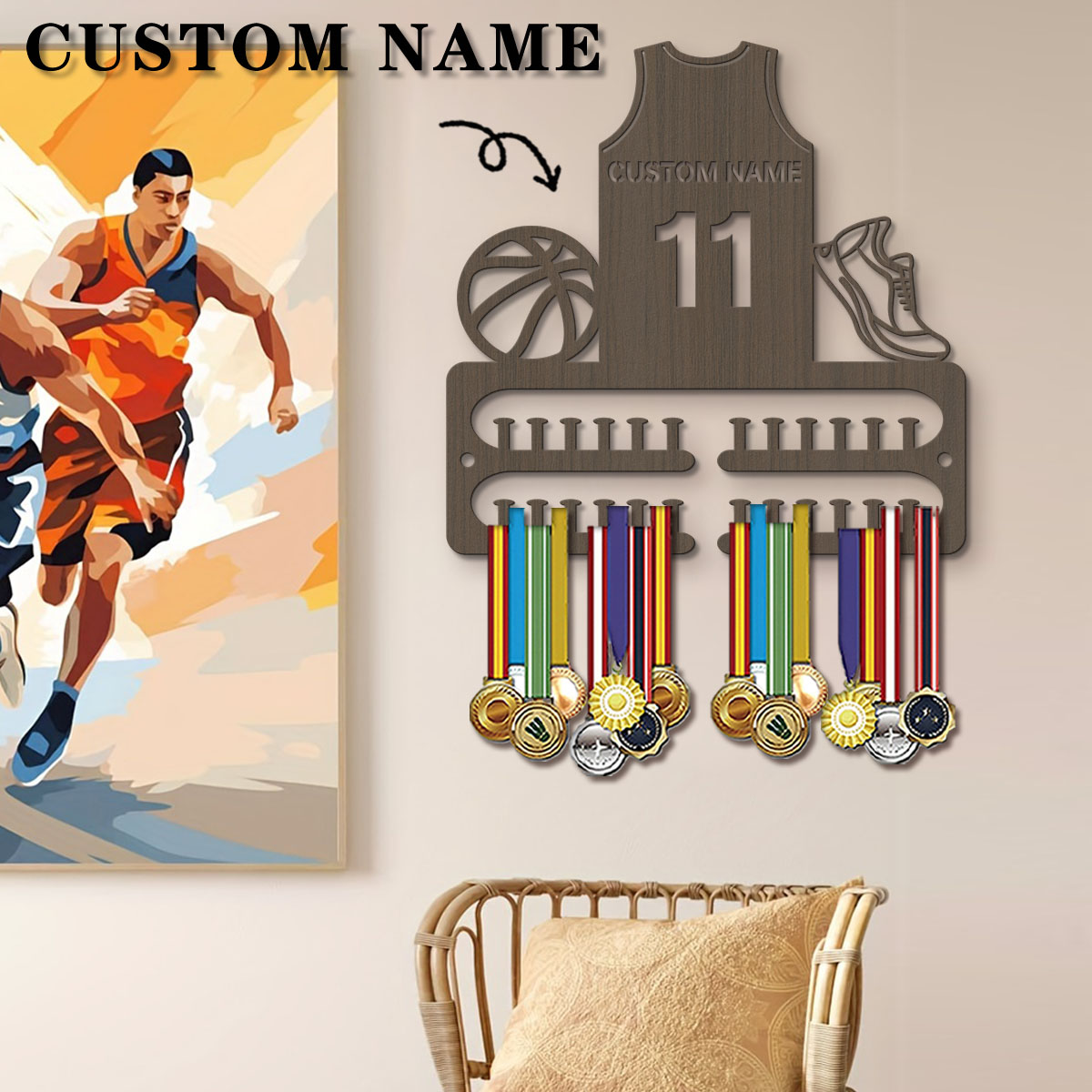1pc Custom Wooden Basketball M - Personalized Engraved Gift reseña y precio