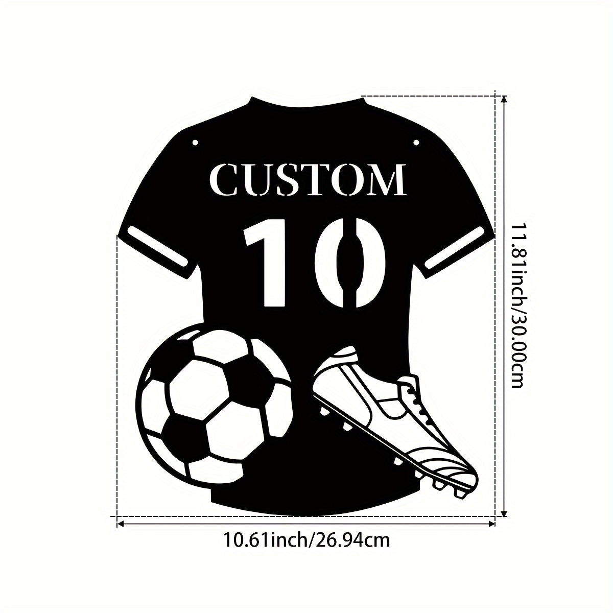 Custom Metal Soccer Jersey Sig - Personalized Engraved Gift reseña y precio